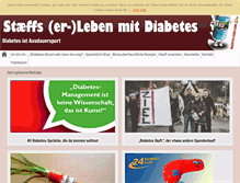Tablet Screenshot of diabetes-leben.com